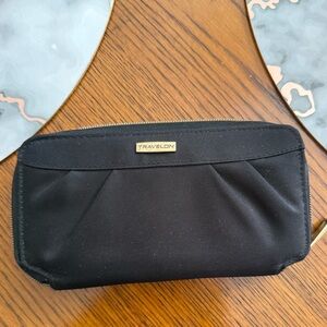 Travelon Black Wallet with Gold Details
